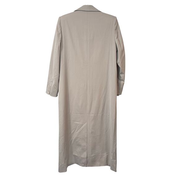 Reformation Women's Anderson Coat Long Collared Natural Beige Small NEW Wool - Picture 3 of 11